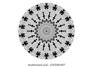 Diseño de mandala con hermoso trabajo