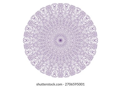 Diseño de mandala con hermoso trabajo