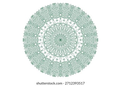 Diseño de mandala con hermoso trabajo