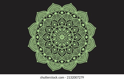 Mandala Design with black background