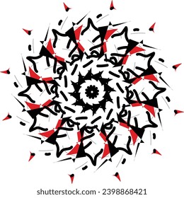 mandala Design Black and white