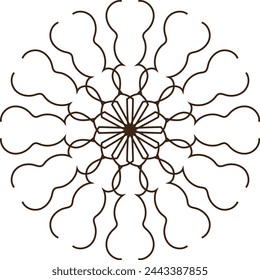 Mandala design, black and white mandala design, unique mandala design