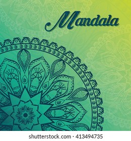 Mandala design. bohemic concept 