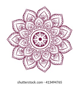 Mandala design. bohemic concept 