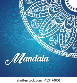 Mandala design. bohemic concept 