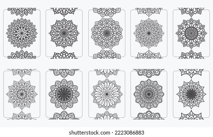  Mandala design for books, Mandala coloring interior for adults, 