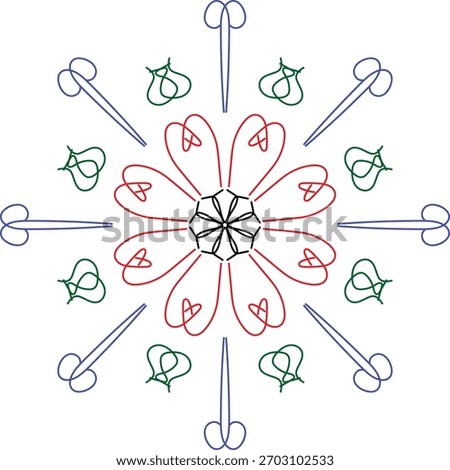 mandala design by illustrator by vector mode 