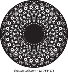 Mandala Design can be used for artwork decoration or even tattoo design.