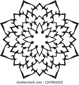 Mandala Design can be used for artwork decoration or even tattoo design.