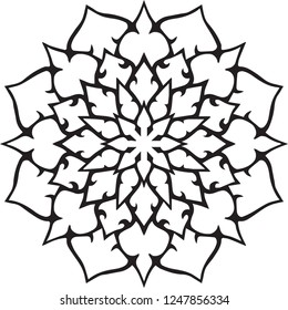 Mandala Design can be used for artwork decoration or even tattoo design.