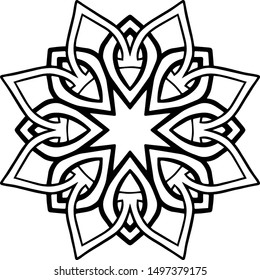 Mandala design can be used for artwork decoration, coloring book or even tattoo,