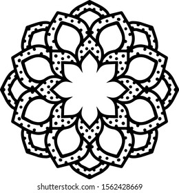 Mandala design can be used for enjoy your hobby by coloring or used as art work decorations or even tattoo.