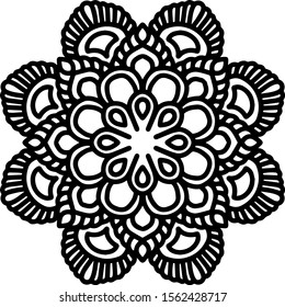 Mandala design can be used for enjoy your hobby by coloring or used as art work decorations or even tattoo.