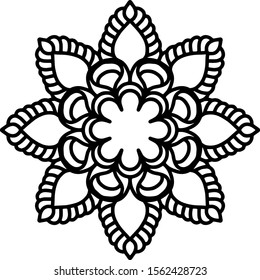 Mandala design can be used for enjoy your hobby by coloring or used as art work decorations or even tattoo.