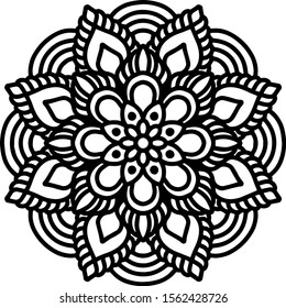 Mandala design can be used for enjoy your hobby by coloring or used as art work decorations or even tattoo.