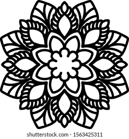 Mandala design can be used for enjoy your hobby by coloring or used as art work decorations or even tattoo.