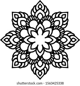 Mandala design can be used for enjoy your hobby by coloring or used as art work decorations or even tattoo.