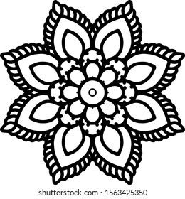 Mandala design can be used for enjoy your hobby by coloring or used as art work decorations or even tattoo.