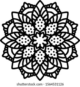 Mandala design can be used for enjoy your hobby by coloring or used as art work decorations or even tattoo.