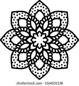 Mandala design can be used for enjoy your hobby by coloring or used as art work decorations or even tattoo.