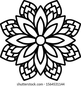 Mandala design can be used for enjoy your hobby by coloring or used as art work decorations or even tattoo.