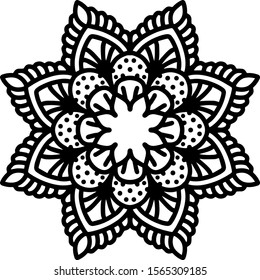 Mandala design can be used for enjoy your hobby by coloring or used as art work decorations or even tattoo.