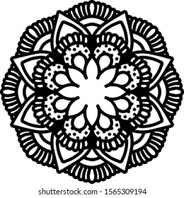 Mandala design can be used for enjoy your hobby by coloring or used as art work decorations or even tattoo.