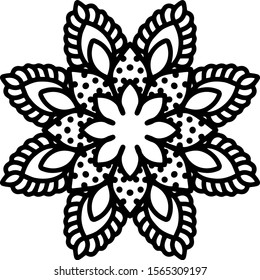 Mandala design can be used for enjoy your hobby by coloring or used as art work decorations or even tattoo.