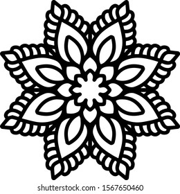 Mandala design can be used for enjoy your hobby by coloring or used as art work decorations or even tattoo.