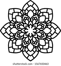 Mandala design can be used for enjoy your hobby by coloring or used as art work decorations or even tattoo.