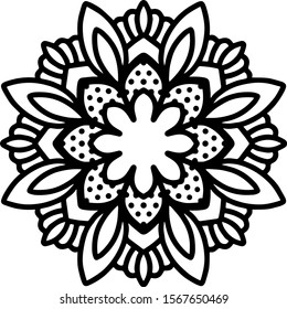 Mandala design can be used for enjoy your hobby by coloring or used as art work decorations or even tattoo.