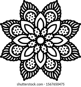 Mandala design can be used for enjoy your hobby by coloring or used as art work decorations or even tattoo.