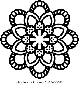 Mandala design can be used for enjoy your hobby by coloring or used as art work decorations or even tattoo.