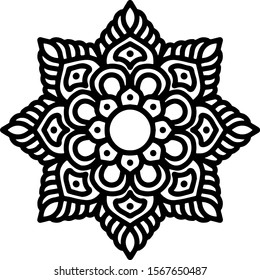 Mandala design can be used for enjoy your hobby by coloring or used as art work decorations or even tattoo.