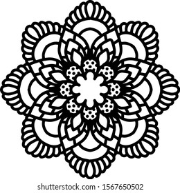 Mandala design can be used for enjoy your hobby by coloring or used as art work decorations or even tattoo.
