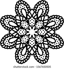 Mandala design can be used for enjoy your hobby by coloring or used as art work decorations or even tattoo.