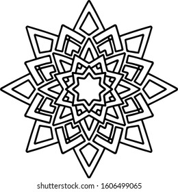 Mandala design can be used for enjoy your hobby by coloring or used as art work decorations or even tattoo.