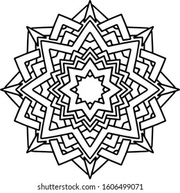 Mandala design can be used for enjoy your hobby by coloring or used as art work decorations or even tattoo.