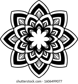 Mandala design can be used for enjoy your hobby by coloring or used as art work decorations or even tattoo.