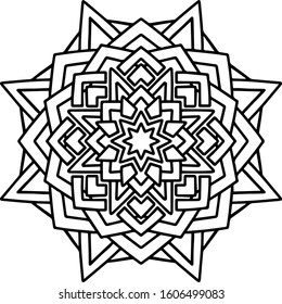 Mandala design can be used for enjoy your hobby by coloring or used as art work decorations or even tattoo.
