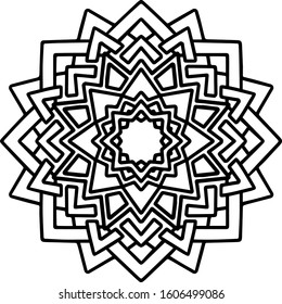 Mandala design can be used for enjoy your hobby by coloring or used as art work decorations or even tattoo.
