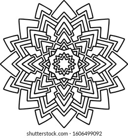 Mandala design can be used for enjoy your hobby by coloring or used as art work decorations or even tattoo.
