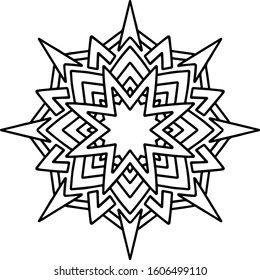 Mandala design can be used for enjoy your hobby by coloring or used as art work decorations or even tattoo.