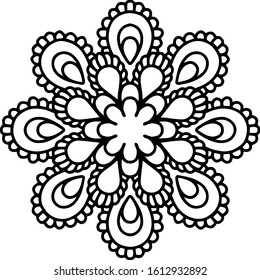 Mandala design can be used for enjoy your hobby by coloring or used as art work decorations or even tattoo.