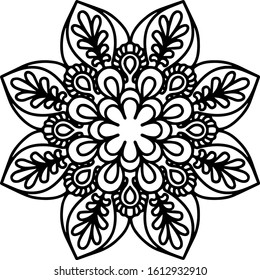 Mandala design can be used for enjoy your hobby by coloring or used as art work decorations or even tattoo.