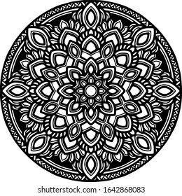Mandala design can be used for enjoy your hobby by coloring or used as art work decorations or even tattoo.