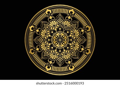 Mandala Design se puede utilizar como fondo o arte de la pared