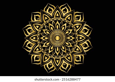 Mandala Design can be used as background of gift cards