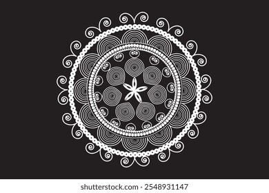 Mandala design can be used in background