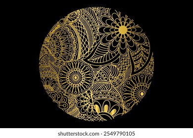 El diseño del mandala se puede utilizar en el fondo